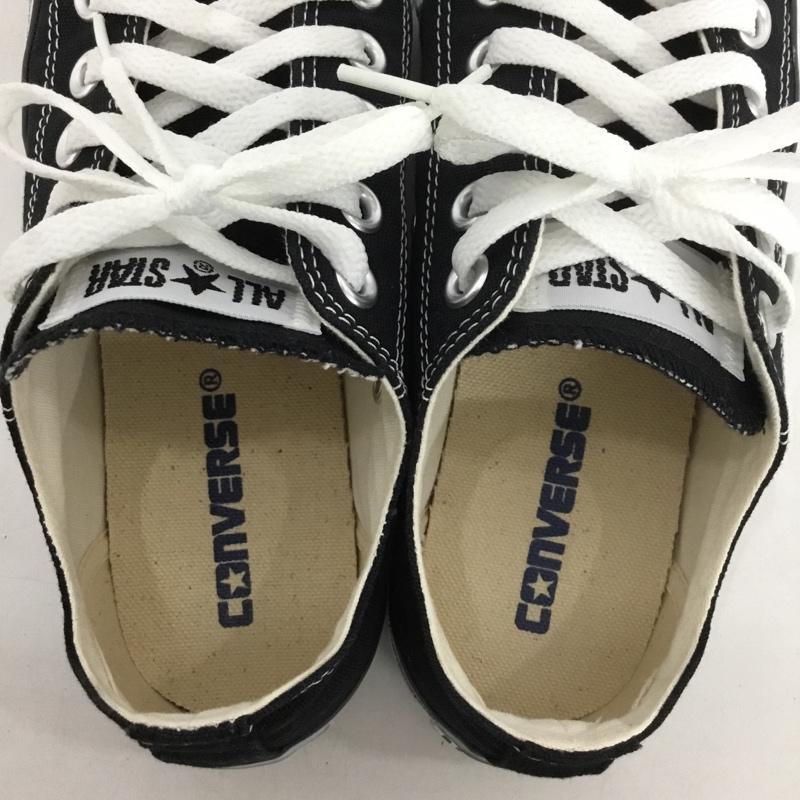 コンバース CONVERSE スニーカー スニーカー M9166 キャンバス オールスター OX 23.5cm 23.5cm ロゴ、文字 黒 / ブラック / X 白 / ホワイト /  レディース USED 古着 中古 10148411
