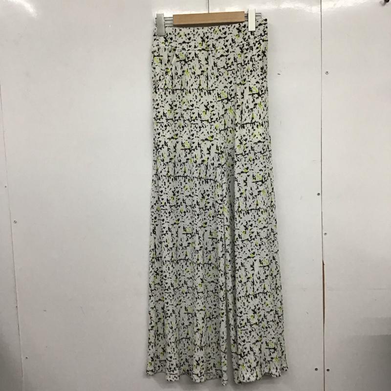 ジーナシス JEANASIS ボトムス ボトムス JS050842MW ワイドパンツ FREE 総柄 白 / ホワイト /  レディース USED 古着 中古 10148427