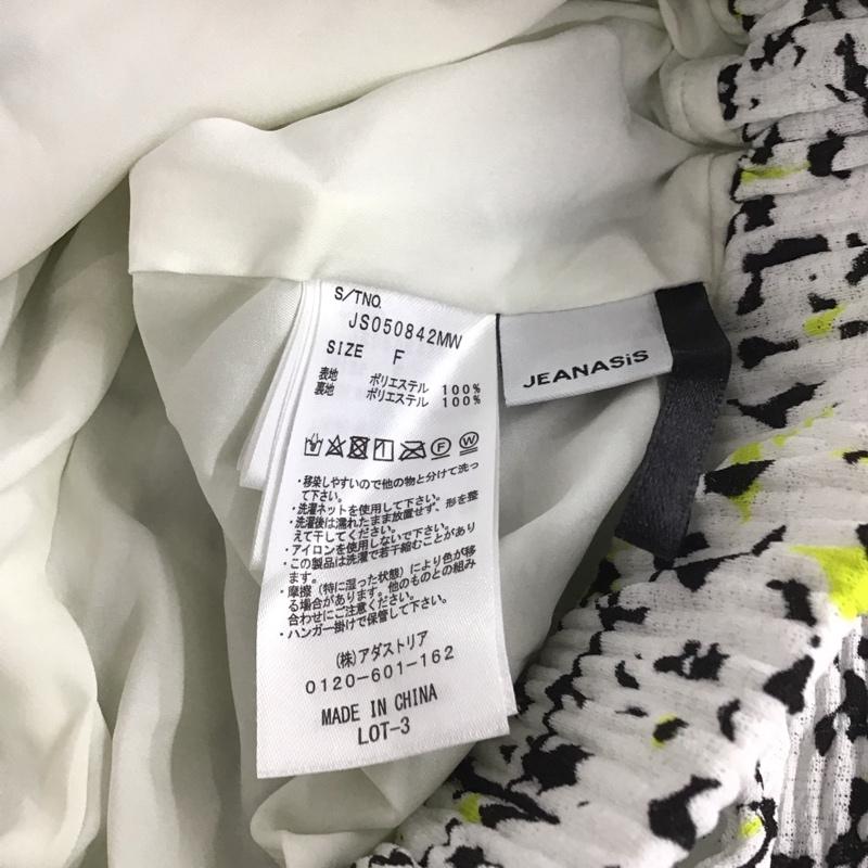 ジーナシス JEANASIS ボトムス ボトムス JS050842MW ワイドパンツ FREE 総柄 白 / ホワイト /  レディース USED 古着 中古 10148427