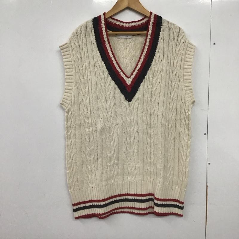 ジーナシス JEANASIS ベスト ベスト JS063782CF FREE 無地 白 / ホワイト /  レディース USED 古着 中古 10148432