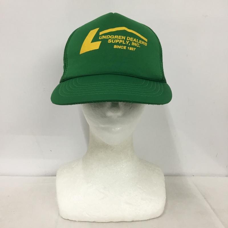 古着 USED 帽子 キャップ メッシュキャップ ロゴ、文字 緑 / グリーン /  メンズ USED 古着 中古 10148442