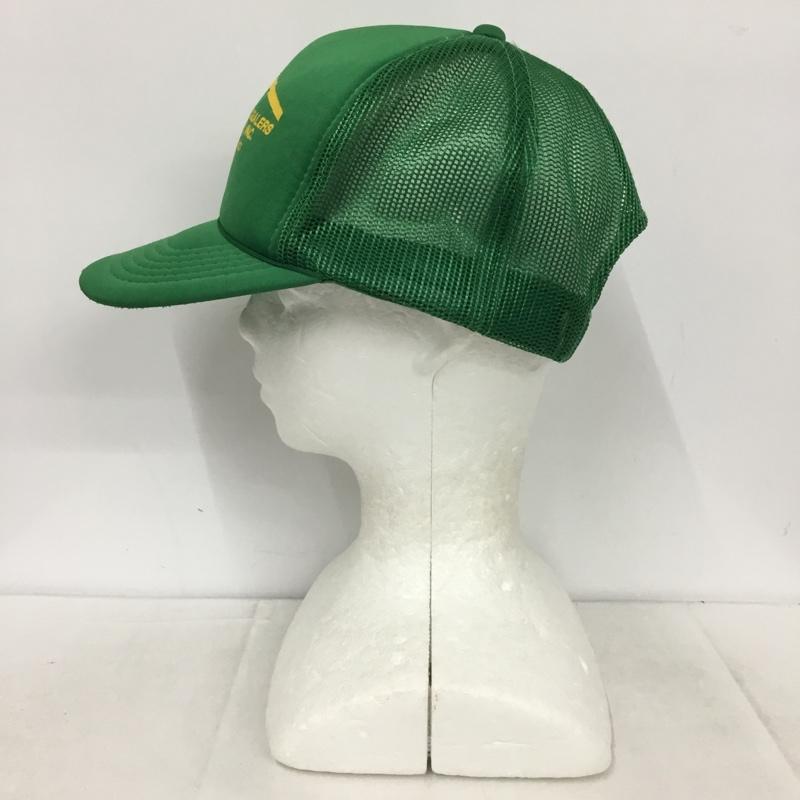 古着 USED 帽子 キャップ メッシュキャップ ロゴ、文字 緑 / グリーン /  メンズ USED 古着 中古 10148442