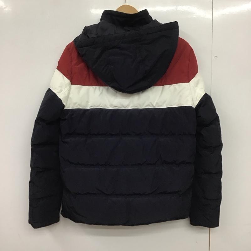 トミーヒルフィガー TOMMY HILFIGER ジャケット、上着 ジャンパー、ブルゾン ジップアップジャケット ダウンジャケット アウター M ロゴ、文字 赤 / レッド / X 白 / ホワイト / X 紺 / ネイビー /  メンズ USED 古着 中古 10148480