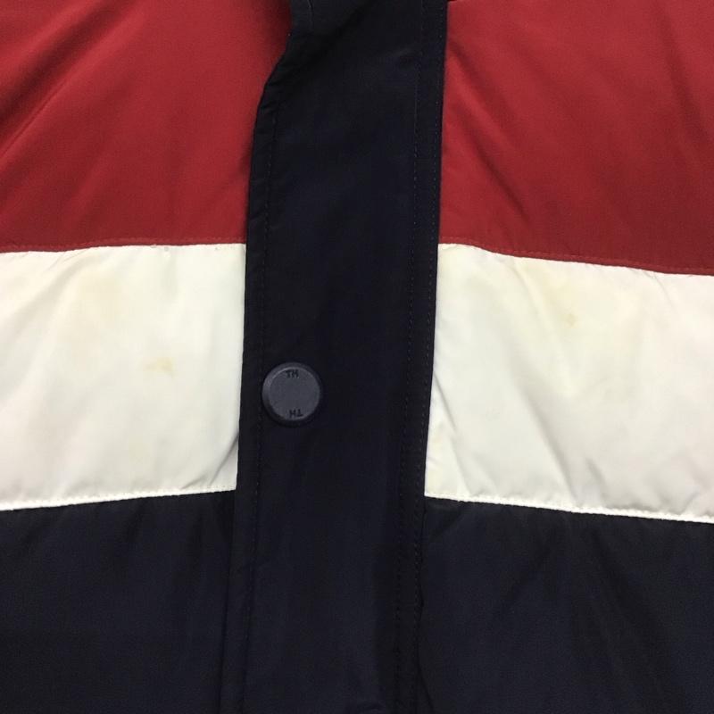 トミーヒルフィガー TOMMY HILFIGER ジャケット、上着 ジャンパー、ブルゾン ジップアップジャケット ダウンジャケット アウター M ロゴ、文字 赤 / レッド / X 白 / ホワイト / X 紺 / ネイビー /  メンズ USED 古着 中古 10148480