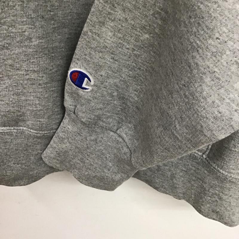 チャンピオン Champion パーカー 長袖 長袖パーカー プルオーバーパーカー スウェット M ロゴ、文字 灰 / グレー /  メンズ USED 古着 中古 10148482