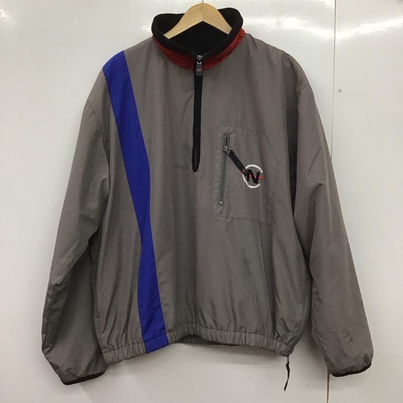 ノーティカ NAUTICA ジャケット、上着 ジャンパー、ブルゾン ジップアップジャケット ナイロンジャケット アウター L ロゴ、文字 灰 / グレー /  メンズ USED 古着 中古 10148484