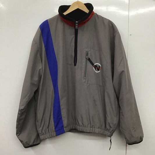 ノーティカ NAUTICA ジャケット、上着 ジャンパー、ブルゾン ジップアップジャケット ナイロンジャケット アウター L ロゴ、文字 灰 / グレー /  メンズ USED 古着 中古 10148484