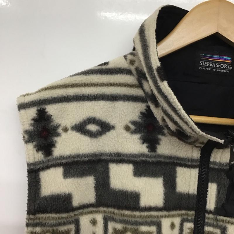 シェラデザイン SIERRA DESIGNS ベスト ベスト ジップアップベスト フリースベスト ノースリーブ スタンドカラー リバーシブル M プリント マルチカラー / マルチカラー /  メンズ USED 古着 中古 10148486