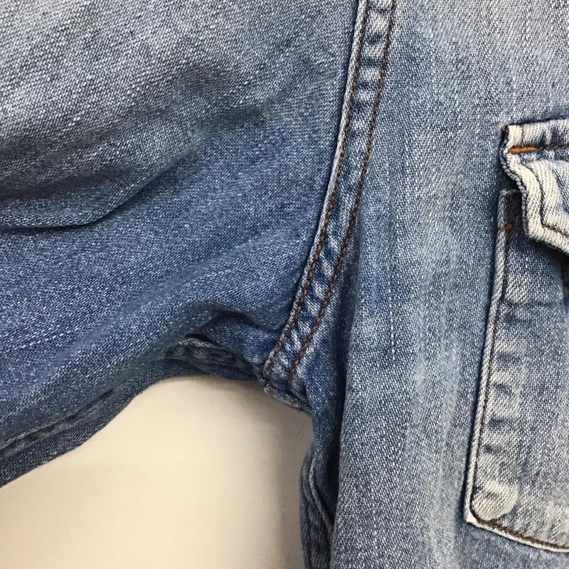 ブルーブルー BLUE BLUE シャツ、ブラウス 長袖 長袖シャツ 無地シャツ カラーシャツ デニムシャツ 2 ロゴ、文字 インディゴ / インディゴ /  メンズ USED 古着 中古 10148488