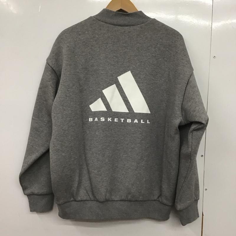 アディダス adidas トレーナー 長袖 長袖トレーナー スウェット スタンドネック XS 無地 灰 / グレー /  メンズ USED 古着 中古 10148490