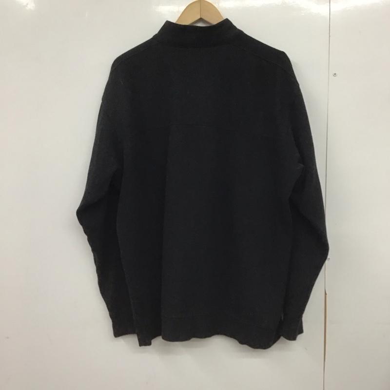 コロンビア Columbia トレーナー 長袖 長袖トレーナー スウェット スタンドネック XL ロゴ、文字 黒 / ブラック /  メンズ USED 古着 中古 10148494