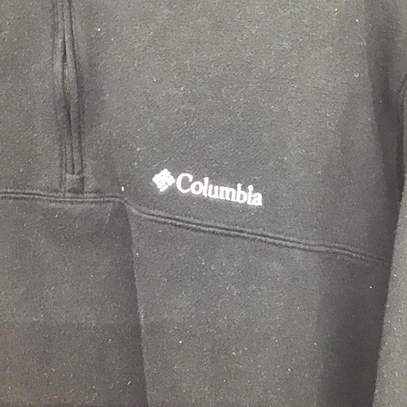 コロンビア Columbia トレーナー 長袖 長袖トレーナー スウェット スタンドネック XL ロゴ、文字 黒 / ブラック /  メンズ USED 古着 中古 10148494