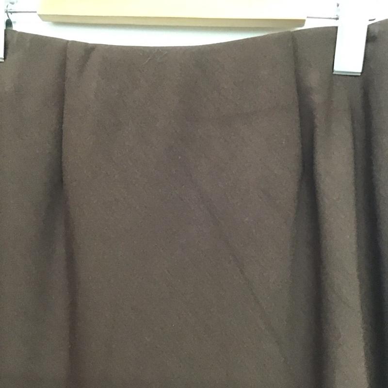 ナチュラルビューティーベーシック NATURAL BEAUTY BASIC スカート ロングスカート マーメイドスカート M 無地 茶 / ブラウン /  レディース USED 古着 中古 10148503