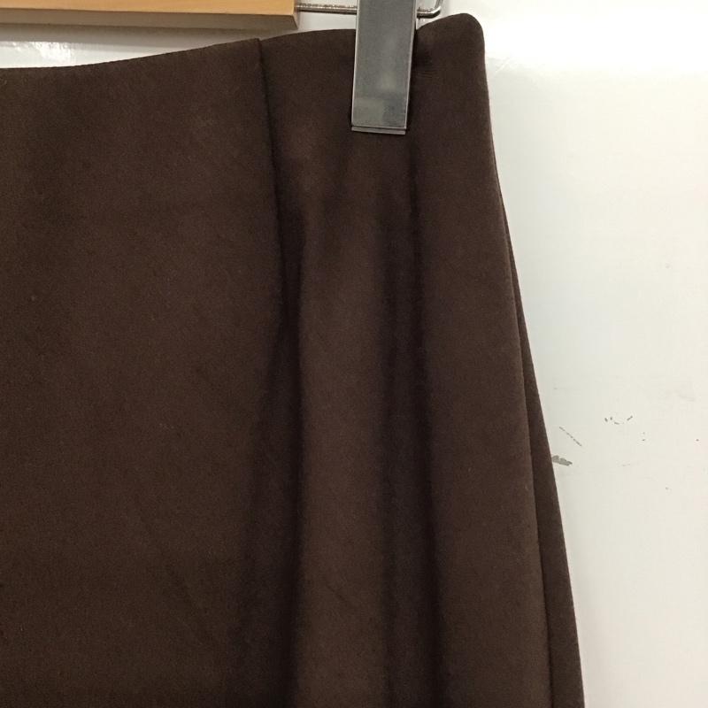 ナチュラルビューティーベーシック NATURAL BEAUTY BASIC スカート ロングスカート マーメイドスカート M 無地 茶 / ブラウン /  レディース USED 古着 中古 10148503
