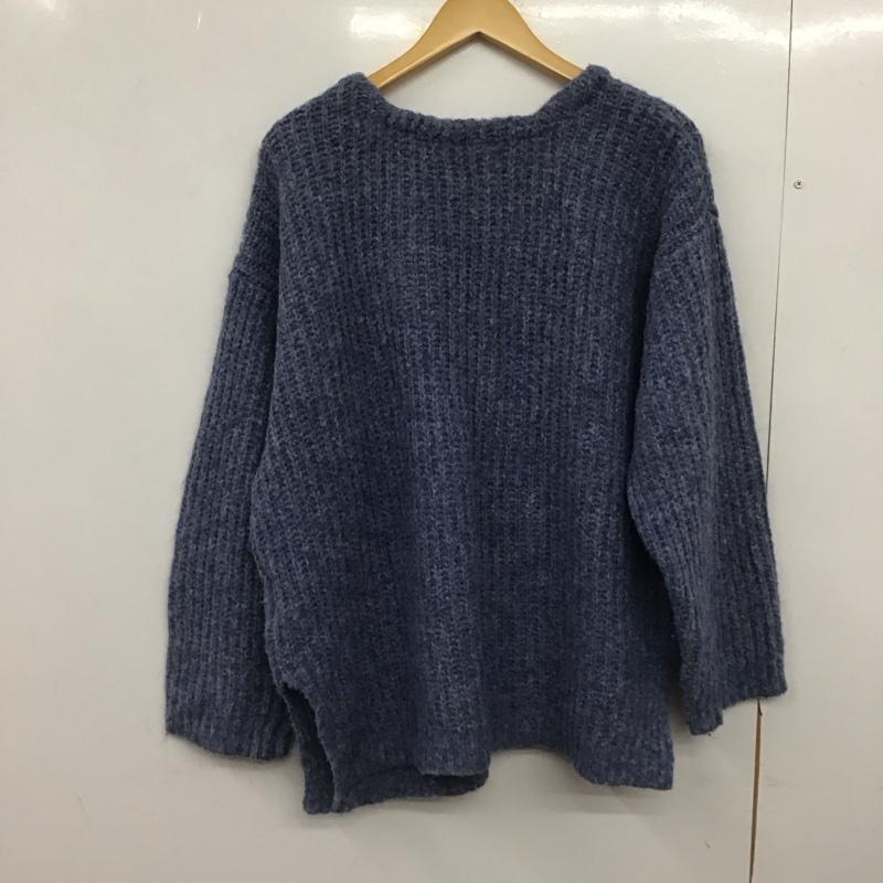 ローリーズファーム LOWRYS FARM カーディガン 長袖 ニット FREE 無地 青 / ブルー /  レディース USED 古着 中古 10148507