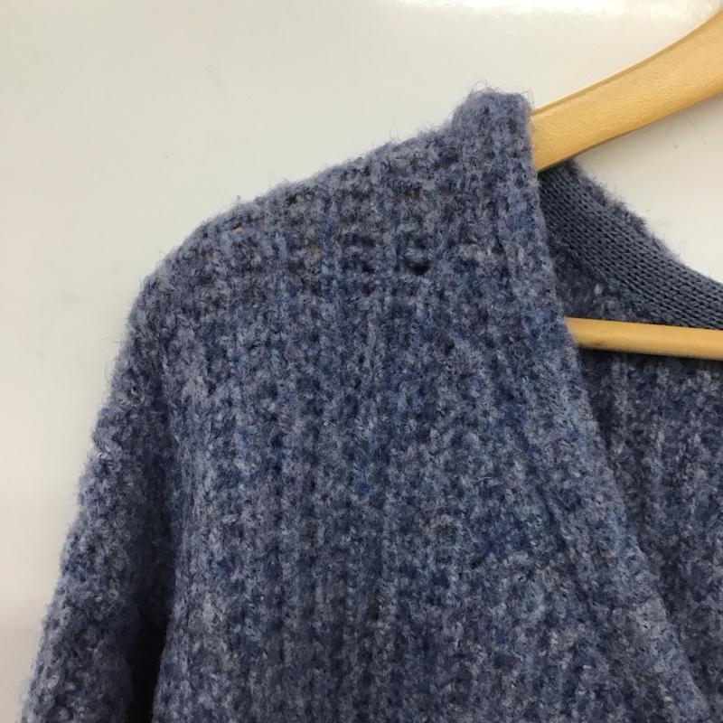ローリーズファーム LOWRYS FARM カーディガン 長袖 ニット FREE 無地 青 / ブルー /  レディース USED 古着 中古 10148507