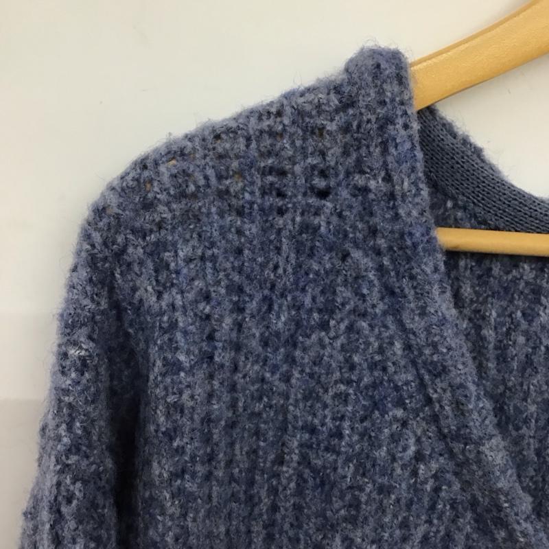 ローリーズファーム LOWRYS FARM カーディガン 長袖 ニット FREE 無地 青 / ブルー /  レディース USED 古着 中古 10148507