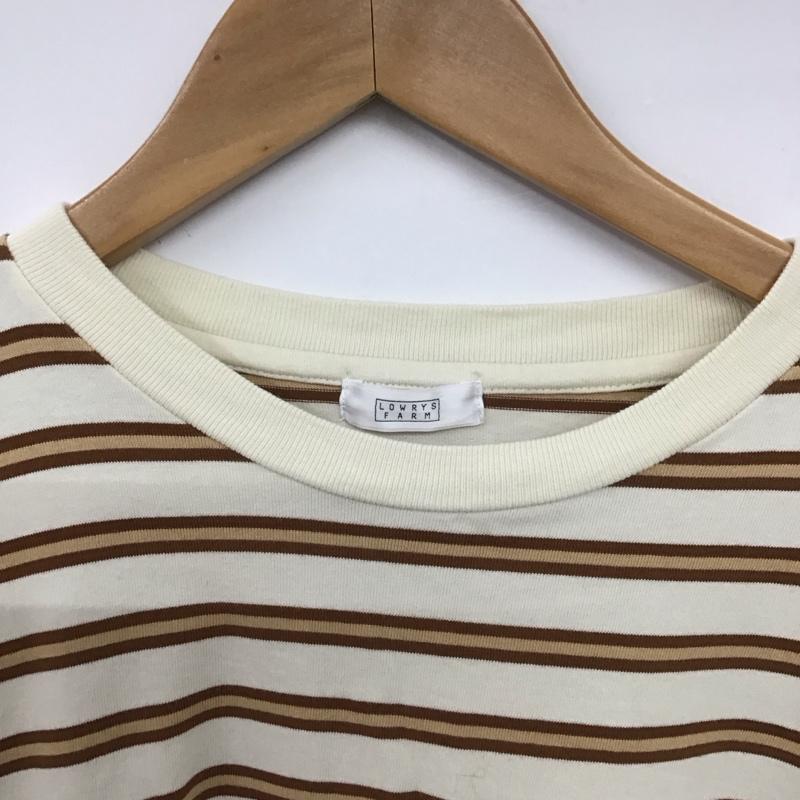 ローリーズファーム LOWRYS FARM Tシャツ 長袖 FREE ボーダー柄 マルチカラー / マルチカラー /  レディース USED 古着 中古 10148508