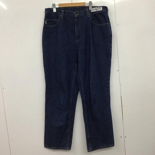 カーハート Carhartt パンツ デニム、ジーンズ デニムパンツ ワイドパンツ カジュアルパンツ 36 無地 インディゴ / インディゴ /  メンズ USED 古着 中古 10148532