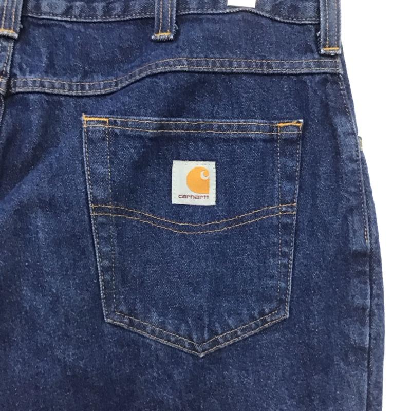カーハート Carhartt パンツ デニム、ジーンズ デニムパンツ ワイドパンツ カジュアルパンツ 36 無地 インディゴ / インディゴ /  メンズ USED 古着 中古 10148532