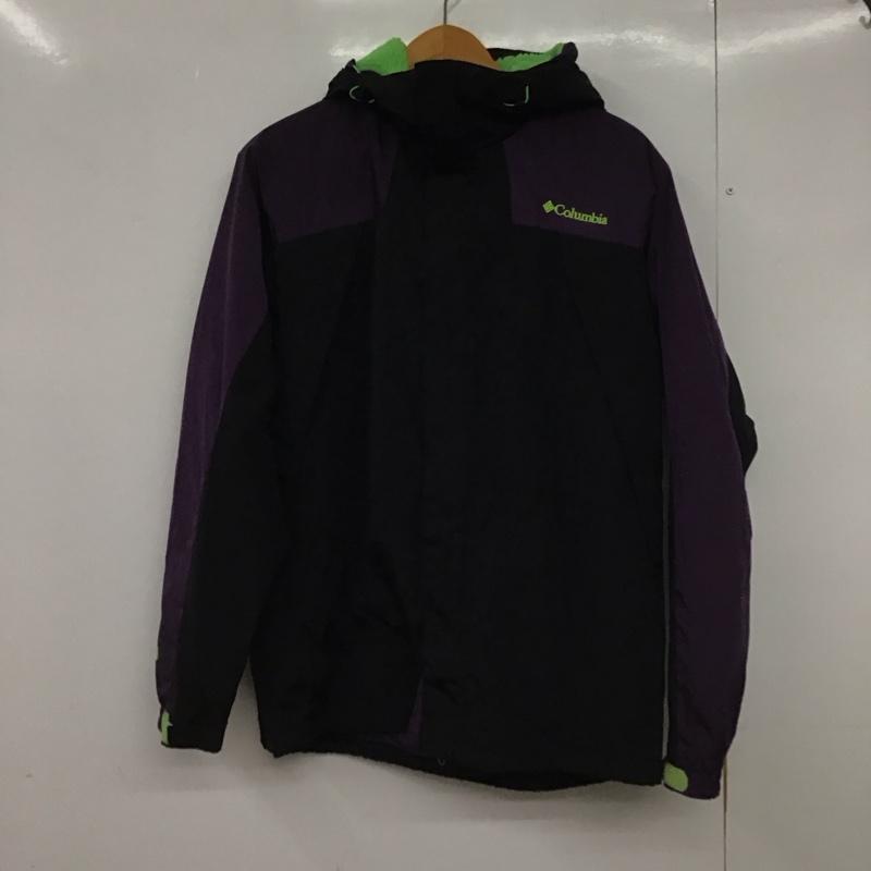 コロンビア Columbia ジャケット、上着 ジャンパー、ブルゾン 208 pm3534 内ボアジャケット アウター L ロゴ、文字 黒 / ブラック /  メンズ USED 古着 中古 10148533