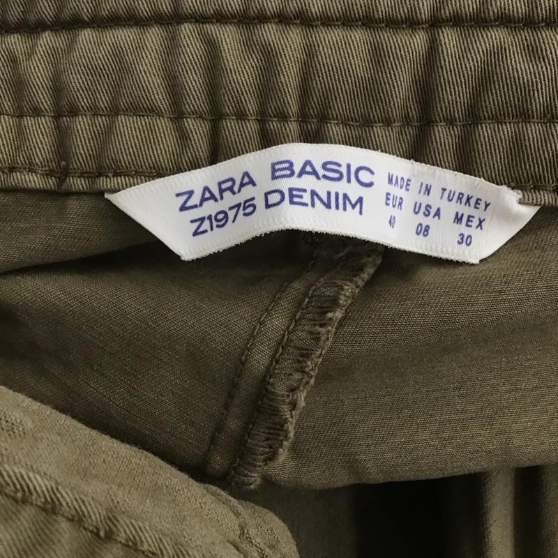 ザラベーシック ZARA BASIC パンツ ワークパンツ、ペインターパンツ ワイドパンツ カジュアルパンツ ワークパンツ 40 無地 カーキ / カーキ /  メンズ USED 古着 中古 10148536