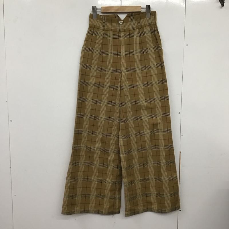 マウジー MOUSSY パンツ スラックス 010AAH30-8060 ViVi ワイドパンツ PATTERN WIDE PT 1 チェック マルチカラー / マルチカラー /  レディース USED 古着 中古 10148545