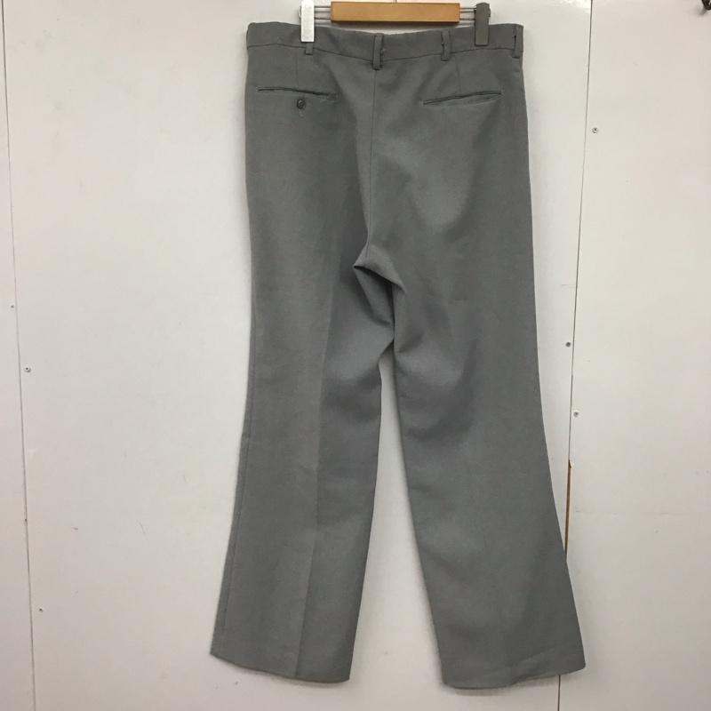 シアーズ SEARS パンツ スラックス スラックスパンツ ワイドパンツ センタータックパンツ 70s 36 無地 灰 / グレー /  メンズ USED 古着 中古 10148550
