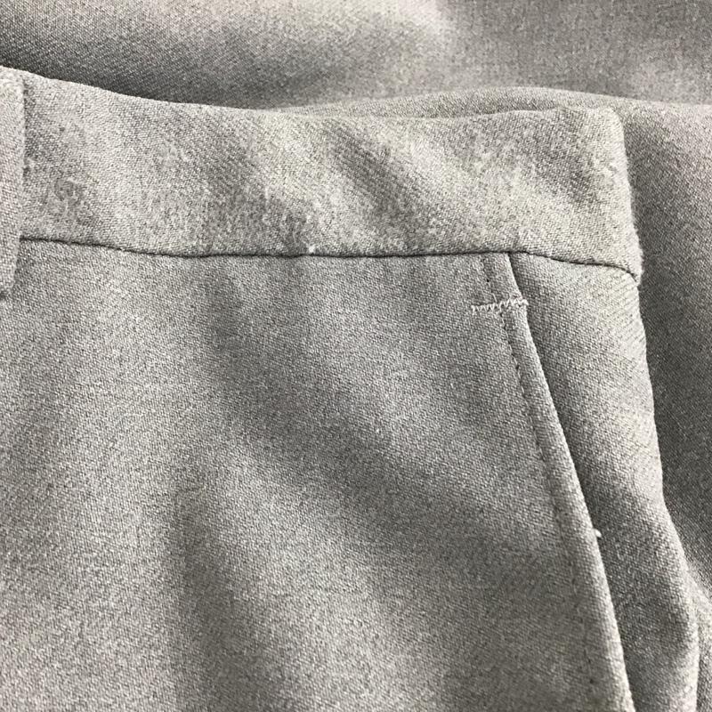 シアーズ SEARS パンツ スラックス スラックスパンツ ワイドパンツ センタータックパンツ 70s 36 無地 灰 / グレー /  メンズ USED 古着 中古 10148550