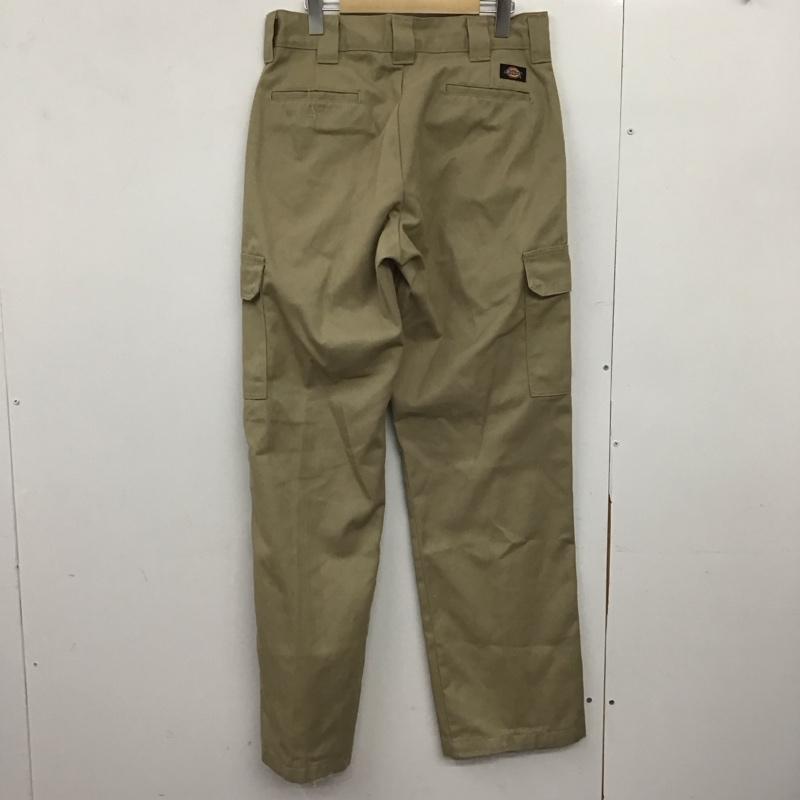 ディッキーズ Dickies パンツ ワークパンツ、ペインターパンツ カーゴパンツ ミリタリーパンツ ワイドパンツ 32インチ ロゴ、文字 ベージュ / ベージュ /  メンズ USED 古着 中古 10148553