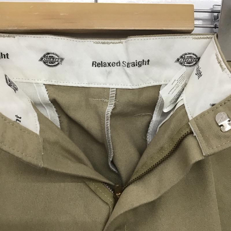 ディッキーズ Dickies パンツ ワークパンツ、ペインターパンツ カーゴパンツ ミリタリーパンツ ワイドパンツ 32インチ ロゴ、文字 ベージュ / ベージュ /  メンズ USED 古着 中古 10148553
