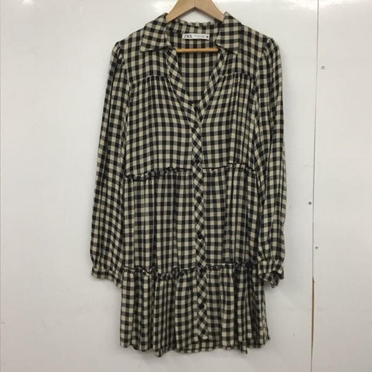 ザラ ZARA チュニック 長袖 S チェック マルチカラー / マルチカラー /  レディース USED 古着 中古 10148554