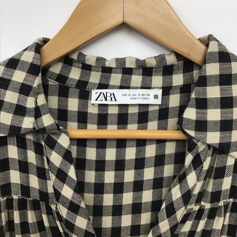 ザラ ZARA チュニック 長袖 S チェック マルチカラー / マルチカラー /  レディース USED 古着 中古 10148554