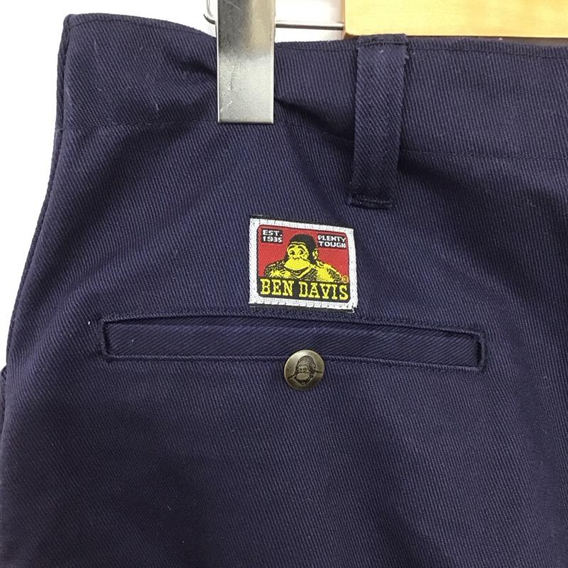ベンデイビス BEN DAVIS パンツ ワークパンツ、ペインターパンツ ワークパンツ ワイドパンツ カジュアルパンツ チノパン 32インチ 無地 紺 / ネイビー /  メンズ USED 古着 中古 10148556