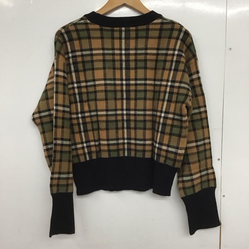 ザラ ZARA ニット、セーター 長袖 M チェック マルチカラー / マルチカラー /  レディース USED 古着 中古 10148561