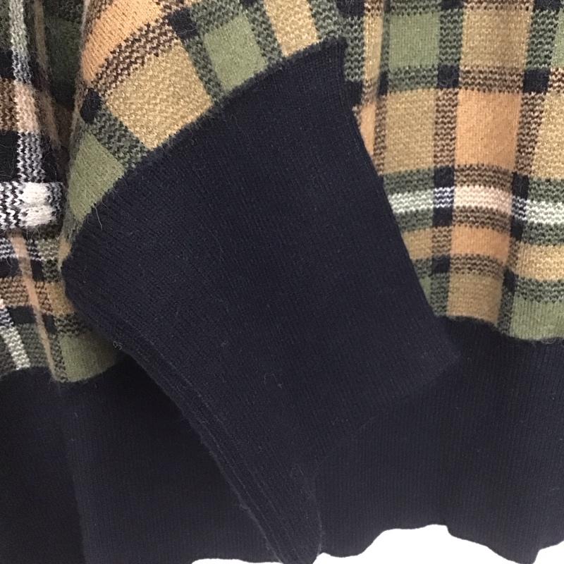 ザラ ZARA ニット、セーター 長袖 M チェック マルチカラー / マルチカラー /  レディース USED 古着 中古 10148561