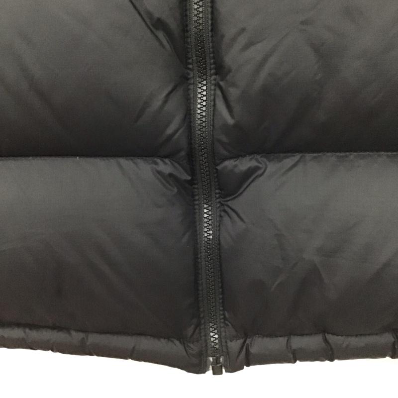 ザノースフェイス THE NORTH FACE ベスト ベスト ダウンベスト ノースリーブ ジップアップジャケット L ロゴ、文字 黒 / ブラック /  メンズ USED 古着 中古 10148565