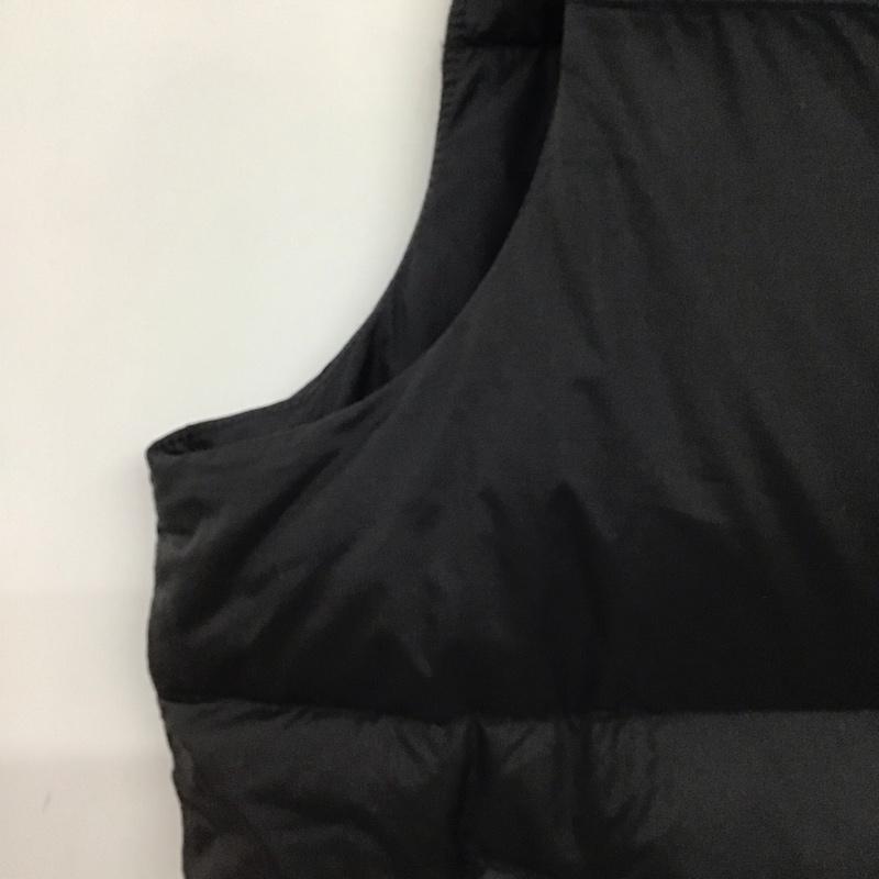 ザノースフェイス THE NORTH FACE ベスト ベスト ダウンベスト ノースリーブ ジップアップジャケット L ロゴ、文字 黒 / ブラック /  メンズ USED 古着 中古 10148565