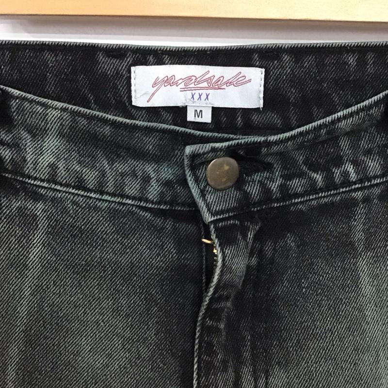 ヤードセール yardsale パンツ デニム、ジーンズ デニムパンツ ワイドパンツ カジュアルパンツ M ロゴ、文字 ダークグレー / ダークグレー /  メンズ USED 古着 中古 10148569
