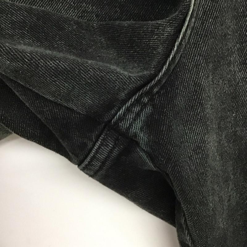 ヤードセール yardsale パンツ デニム、ジーンズ デニムパンツ ワイドパンツ カジュアルパンツ M ロゴ、文字 ダークグレー / ダークグレー /  メンズ USED 古着 中古 10148569
