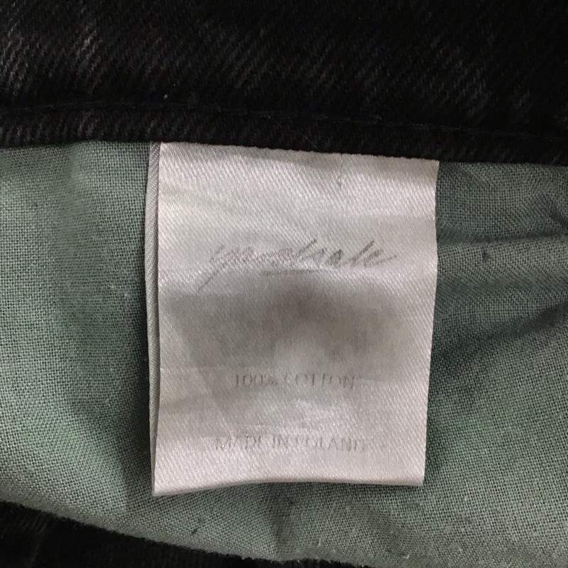 ヤードセール yardsale パンツ デニム、ジーンズ デニムパンツ ワイドパンツ カジュアルパンツ M ロゴ、文字 ダークグレー / ダークグレー /  メンズ USED 古着 中古 10148569