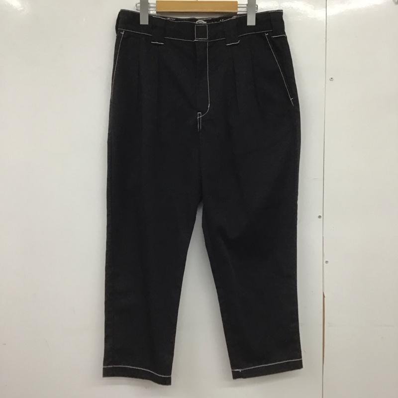 リドム LIDnM パンツ ワークパンツ、ペインターパンツ 184m40ld01 ストレートパンツ デッキーズ L ロゴ、文字 黒 / ブラック /  メンズ USED 古着 中古 10148581