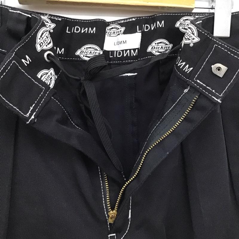 リドム LIDnM パンツ ワークパンツ、ペインターパンツ 184m40ld01 ストレートパンツ デッキーズ L ロゴ、文字 黒 / ブラック /  メンズ USED 古着 中古 10148581