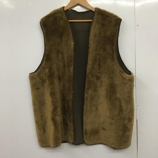 バーブァー Barbour ベスト ベスト ベスト ノースリーブカットソー 前ボタン ファー 無地 茶 / ブラウン /  メンズ USED 古着 中古 10148590