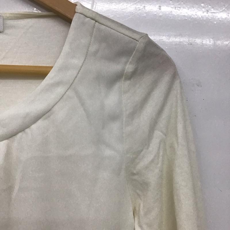 ユナイテッドアローズグリーンレーベルリラクシング UNITED ARROWS green label relaxing カットソー 七分袖 3512-105-1295 無地 白 / ホワイト /  レディース USED 古着 中古 10148608