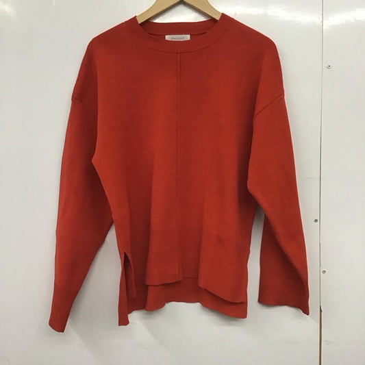オペークドットクリップ OPAQUE.CLIP ニット、セーター 長袖 M 無地 赤 / レッド /  レディース USED 古着 中古 10148612