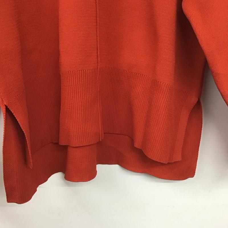 オペークドットクリップ OPAQUE.CLIP ニット、セーター 長袖 M 無地 赤 / レッド /  レディース USED 古着 中古 10148612
