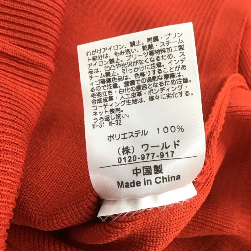 オペークドットクリップ OPAQUE.CLIP ニット、セーター 長袖 M 無地 赤 / レッド /  レディース USED 古着 中古 10148612