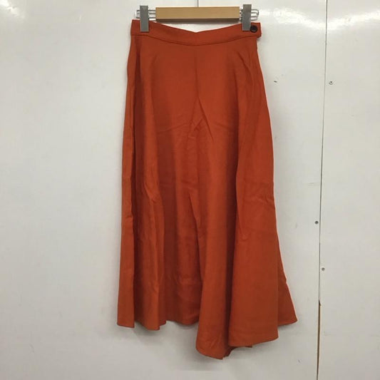 マカフィー MACPHEE スカート ひざ丈スカート 32 無地 橙 / オレンジ /  レディース USED 古着 中古 10148622