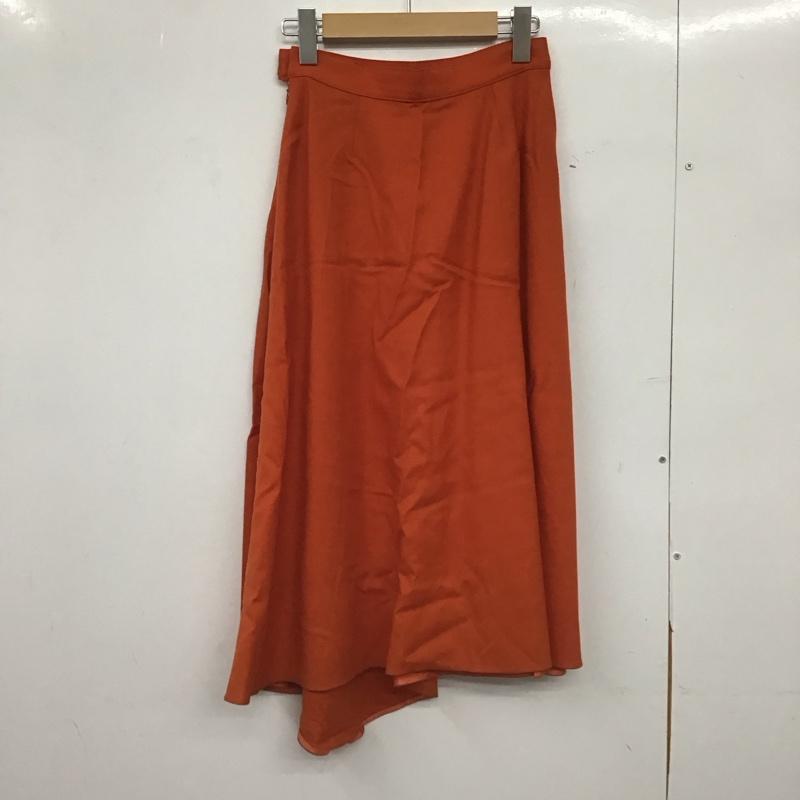 マカフィー MACPHEE スカート ひざ丈スカート 32 無地 橙 / オレンジ /  レディース USED 古着 中古 10148622